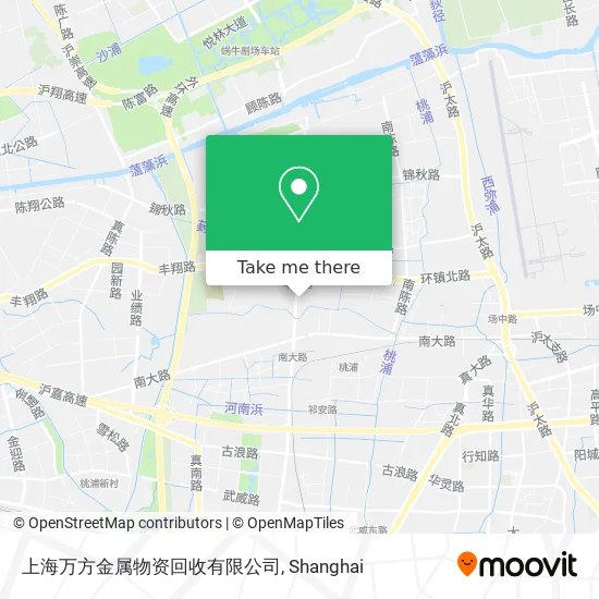 上海万方金属物资回收有限公司 map