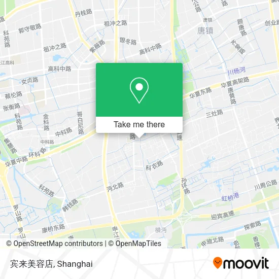宾来美容店 map