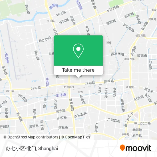 彭七小区-北门 map