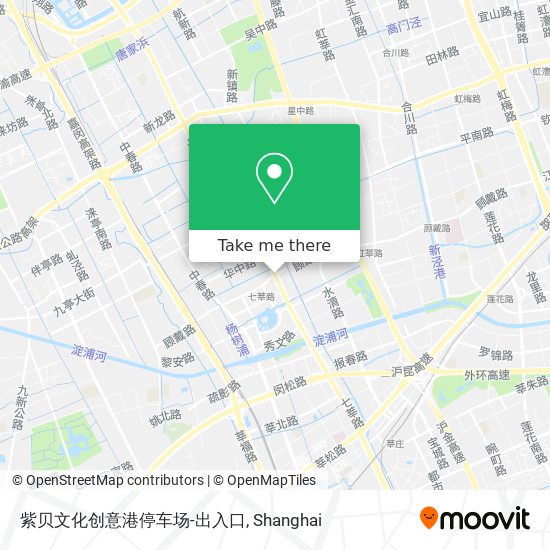 紫贝文化创意港停车场-出入口 map