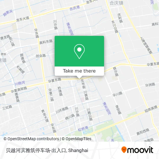 贝越河滨雅筑停车场-出入口 map