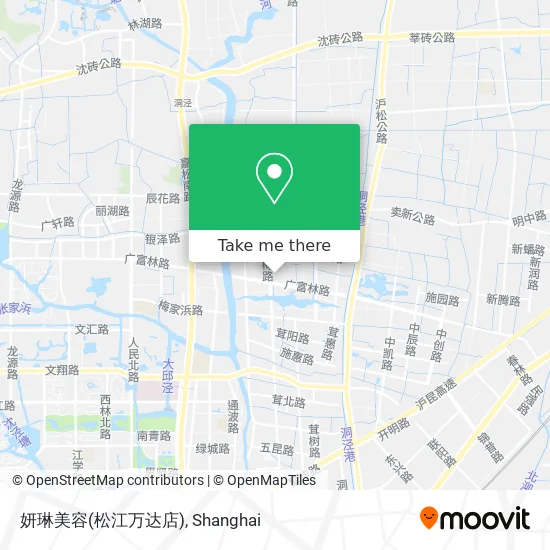 妍琳美容(松江万达店) map