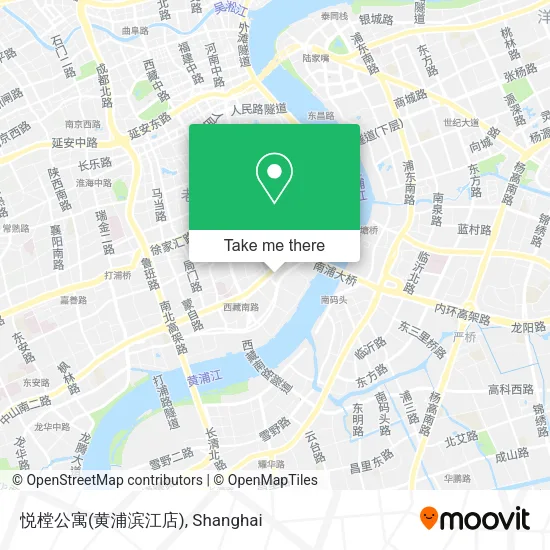 悦樘公寓(黄浦滨江店) map