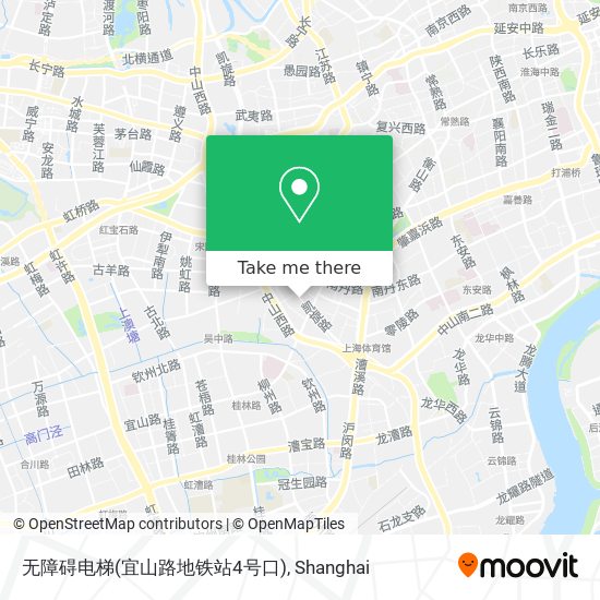 无障碍电梯(宜山路地铁站4号口) map