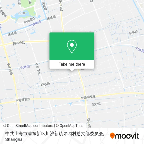 中共上海市浦东新区川沙新镇果园村总支部委员会 map
