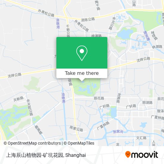 上海辰山植物园-矿坑花园 map