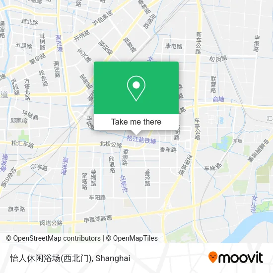 怡人休闲浴场(西北门) map