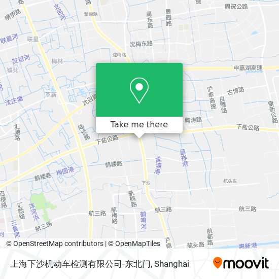上海下沙机动车检测有限公司-东北门 map