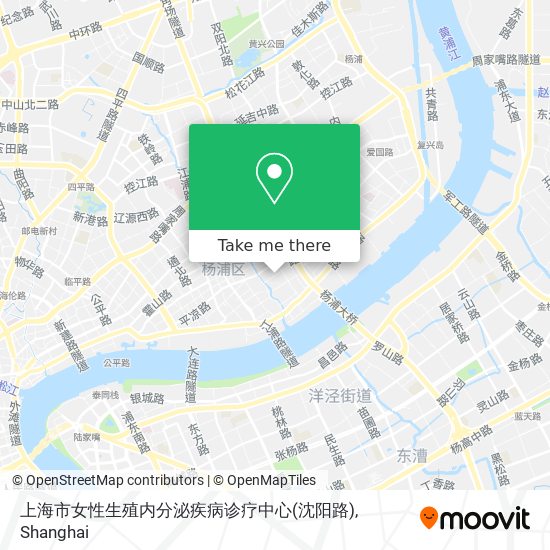 上海市女性生殖内分泌疾病诊疗中心(沈阳路) map
