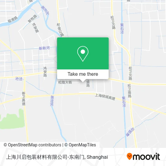 上海川启包装材料有限公司-东南门 map