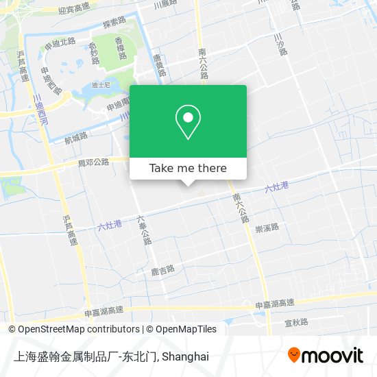 上海盛翰金属制品厂-东北门 map