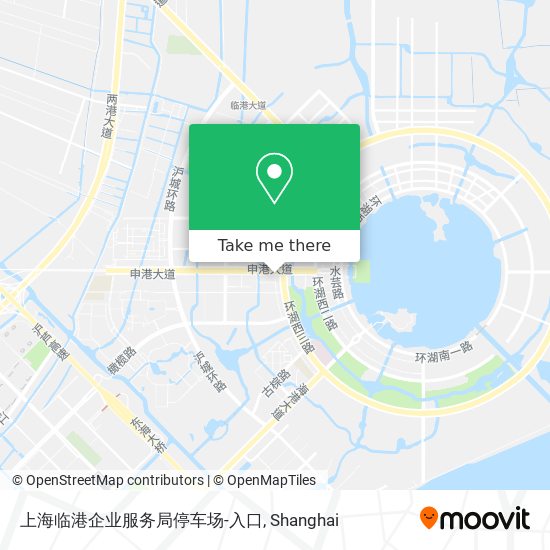 上海临港企业服务局停车场-入口 map