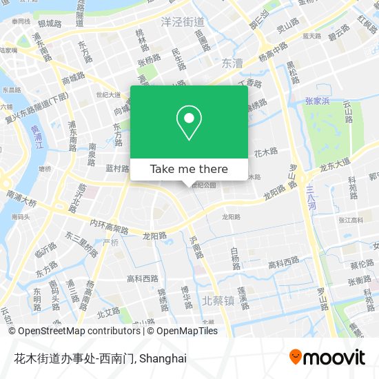 花木街道办事处-西南门 map