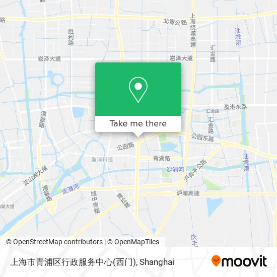上海市青浦区行政服务中心(西门) map