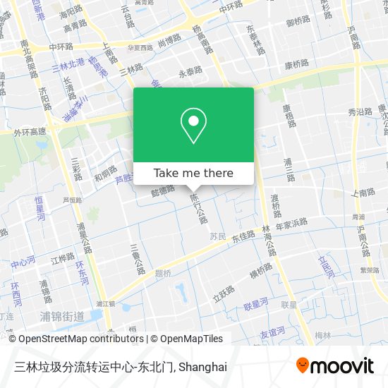 三林垃圾分流转运中心-东北门 map