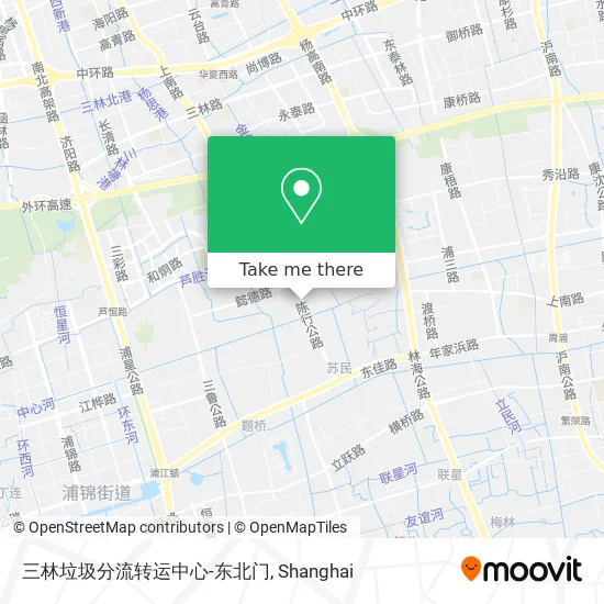 三林垃圾分流转运中心-东北门 map