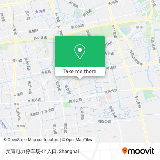 笑青电力停车场-出入口 map