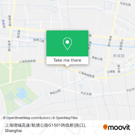 上海绕城高速/航塘公路G1501跨线桥(路口) map