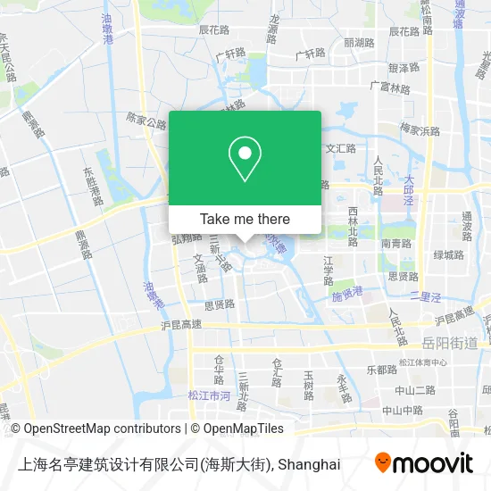 上海名亭建筑设计有限公司(海斯大街) map