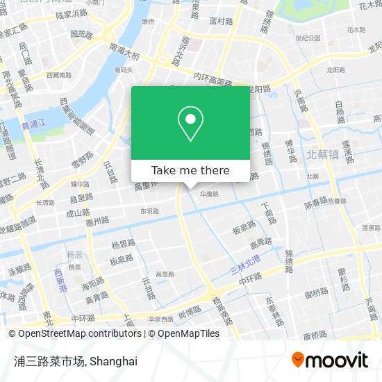 浦三路菜市场 map