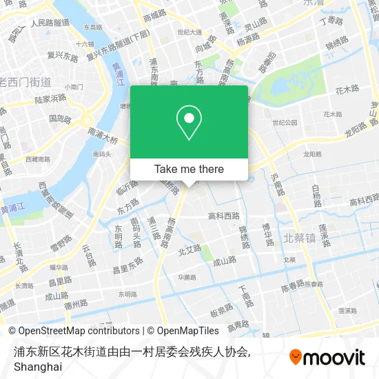 浦东新区花木街道由由一村居委会残疾人协会 map