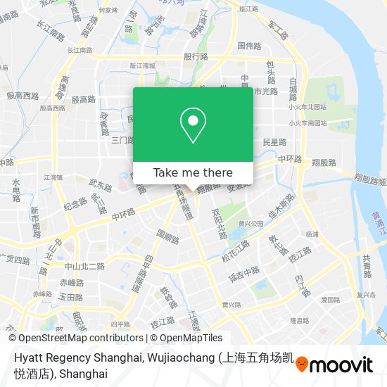 Hyatt Regency Shanghai, Wujiaochang (上海五角场凯悦酒店) map