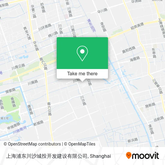 上海浦东川沙城投开发建设有限公司 map
