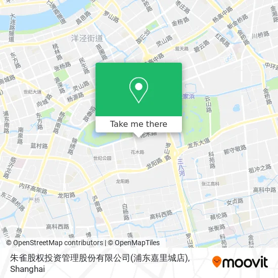 朱雀股权投资管理股份有限公司(浦东嘉里城店) map