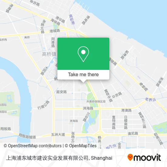 上海浦东城市建设实业发展有限公司 map