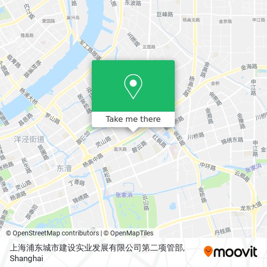 上海浦东城市建设实业发展有限公司第二项管部 map