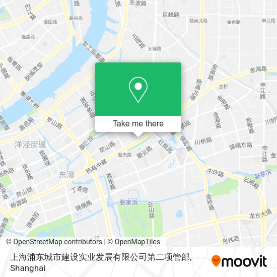 上海浦东城市建设实业发展有限公司第二项管部 map