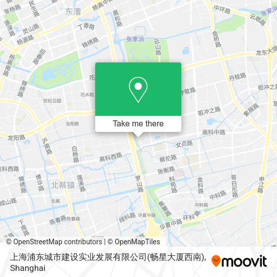 上海浦东城市建设实业发展有限公司(畅星大厦西南) map