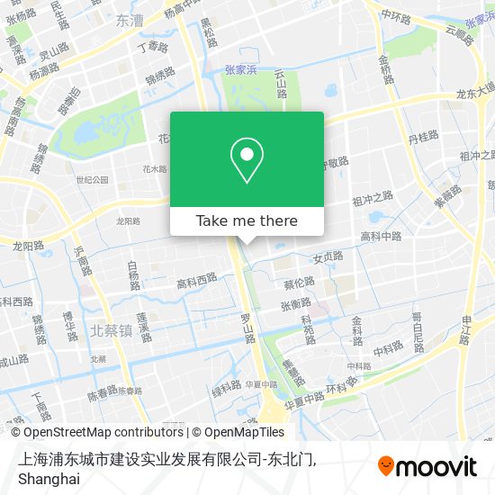 上海浦东城市建设实业发展有限公司-东北门 map