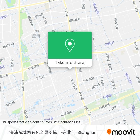 上海浦东城西有色金属冶炼厂-东北门 map