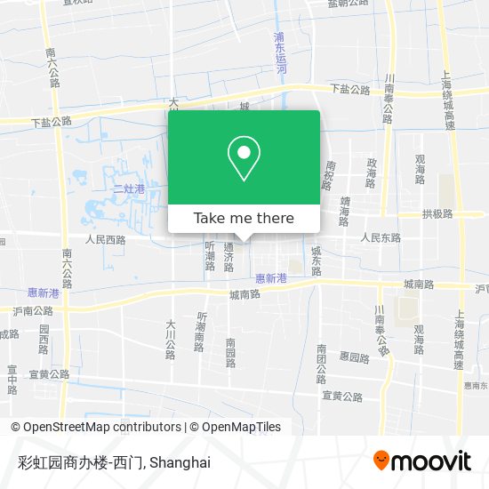 彩虹园商办楼-西门 map