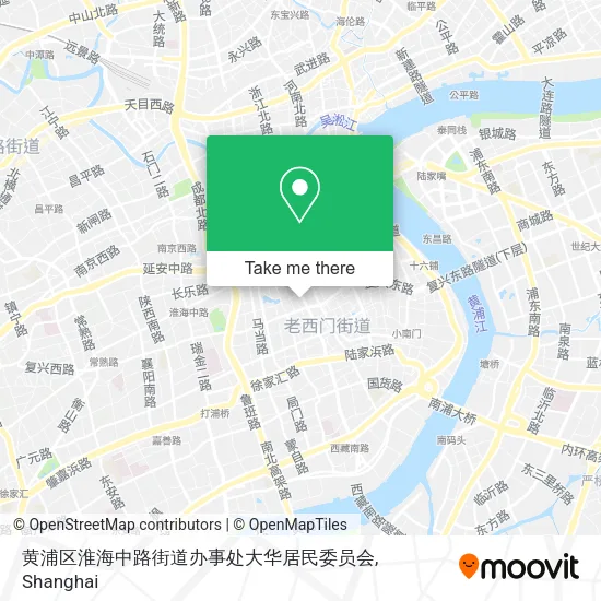 黄浦区淮海中路街道办事处大华居民委员会 map