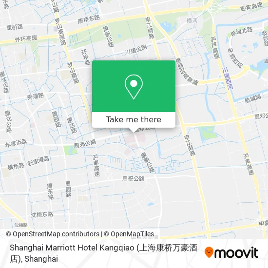 Shanghai Marriott Hotel Kangqiao (上海康桥万豪酒店) map