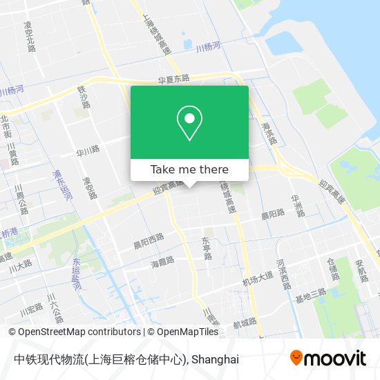中铁现代物流(上海巨榕仓储中心) map