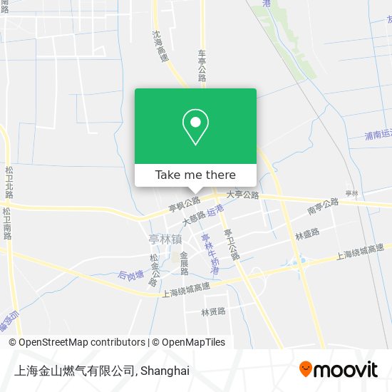 上海金山燃气有限公司 map