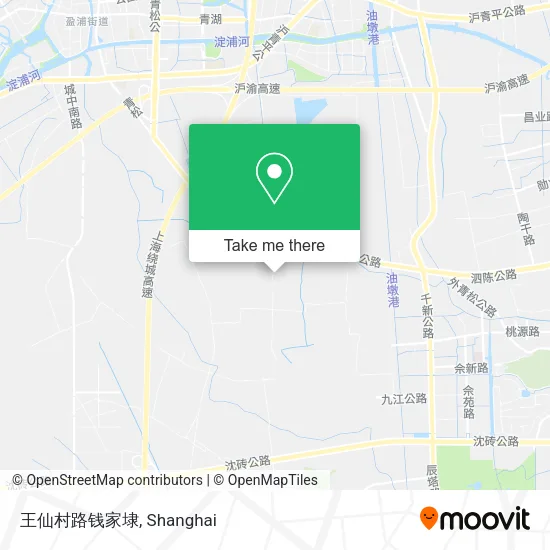 王仙村路钱家埭 map