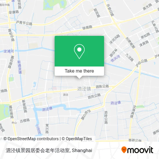 泗泾镇景园居委会老年活动室 map
