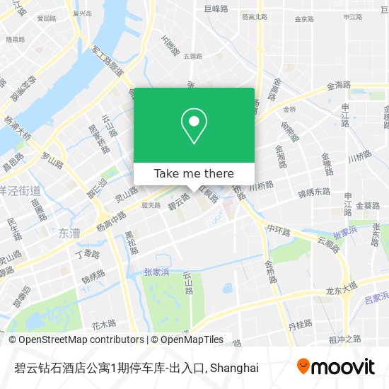 碧云钻石酒店公寓1期停车库-出入口 map