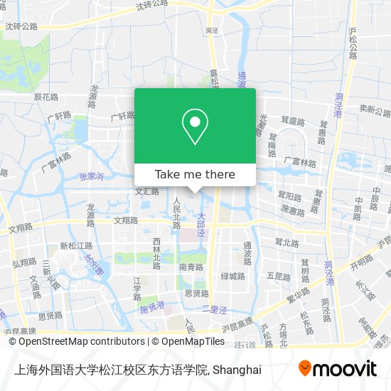 上海外国语大学松江校区东方语学院 map