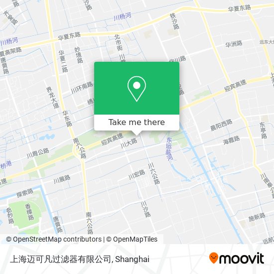 上海迈可凡过滤器有限公司 map