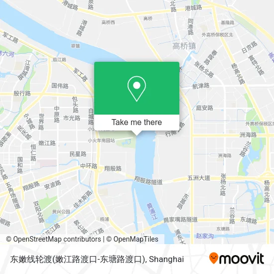 东嫩线轮渡(嫩江路渡口-东塘路渡口) map