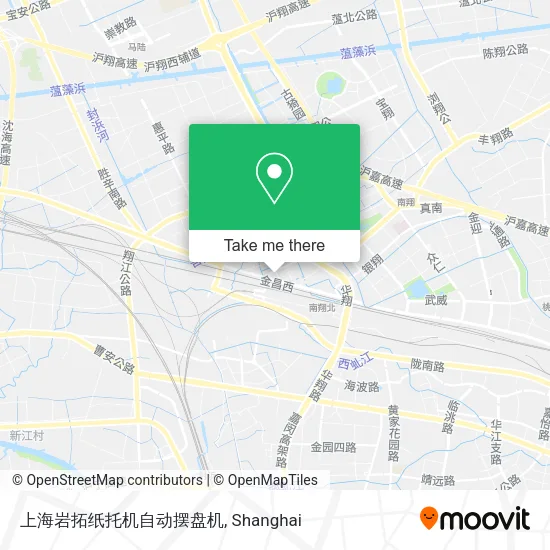 上海岩拓纸托机自动摆盘机 map