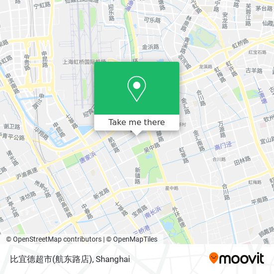 比宜德超市(航东路店) map