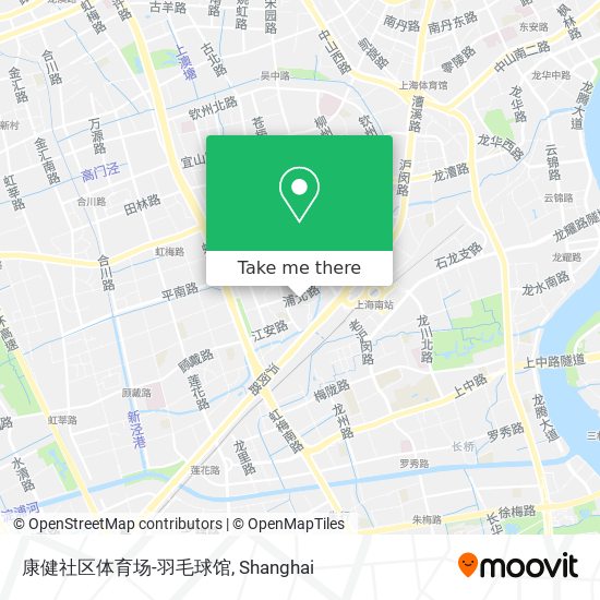 康健社区体育场-羽毛球馆 map