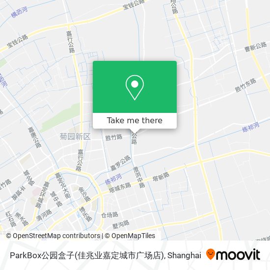 ParkBox公园盒子(佳兆业嘉定城市广场店) map