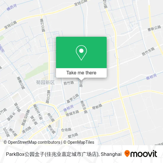 ParkBox公园盒子(佳兆业嘉定城市广场店) map